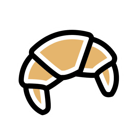 Croissant-sticker