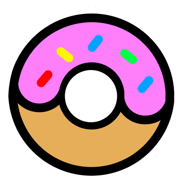 Donut-sticker